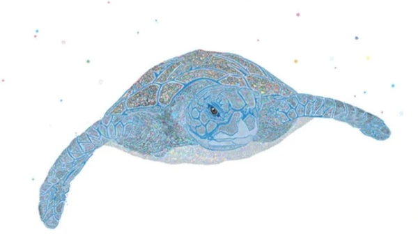 Graham Atwell (aka Atty) digital artwork of a sea turtle