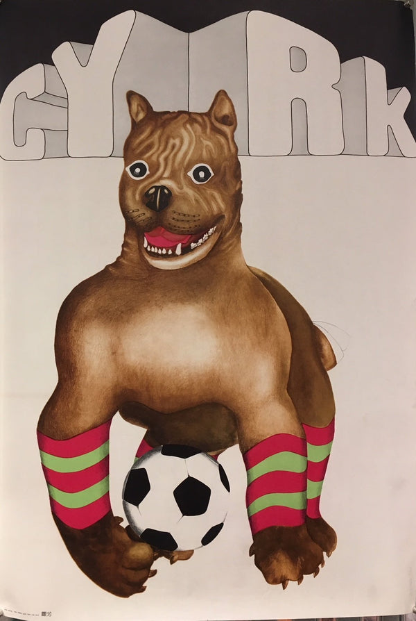 Cyrk - Boxer dog with soccer ball