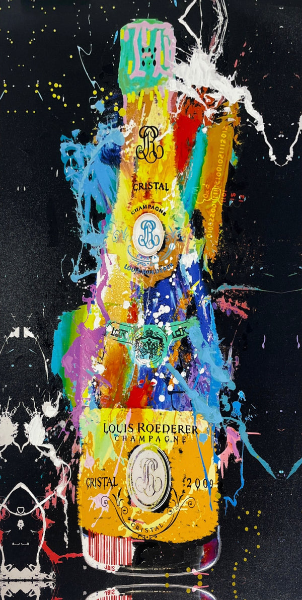 Bisaillon Brothers artwork of Cristal Champagne.