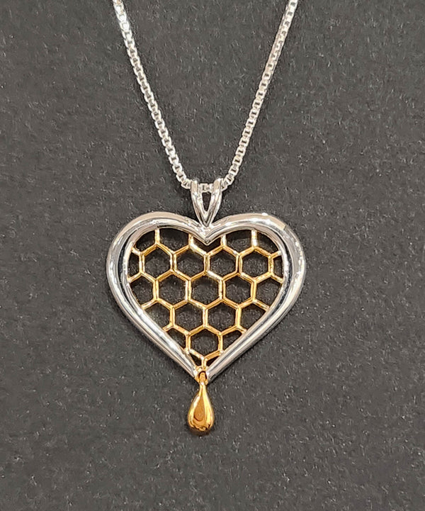 Honeycomb Heart - Necklace