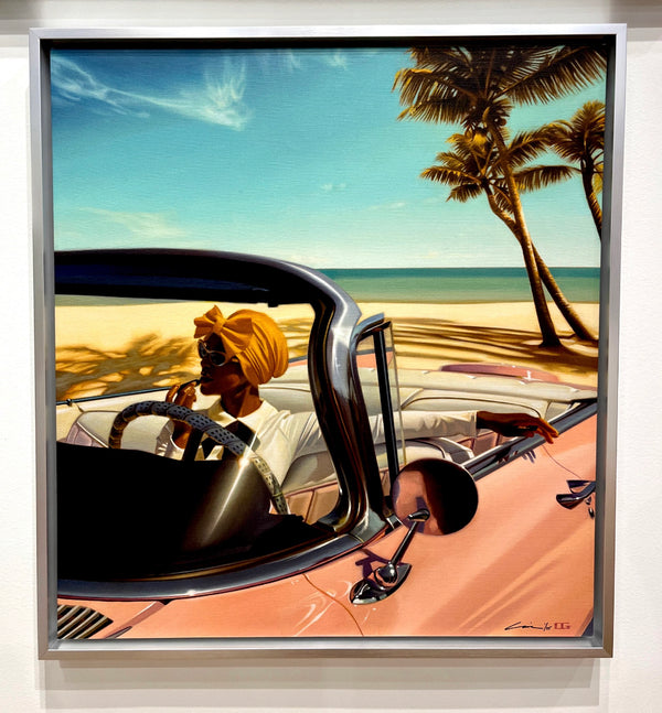 Carrie Graber's artwork custom framed by Ao5 Gallery.
