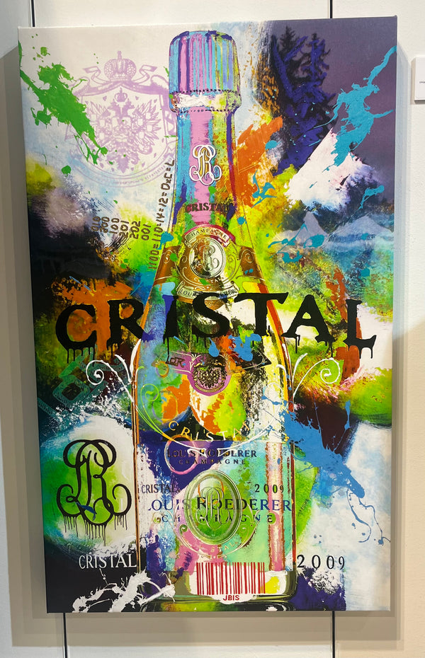 Bisaillon Brothers artwork of Cristal Champagne.