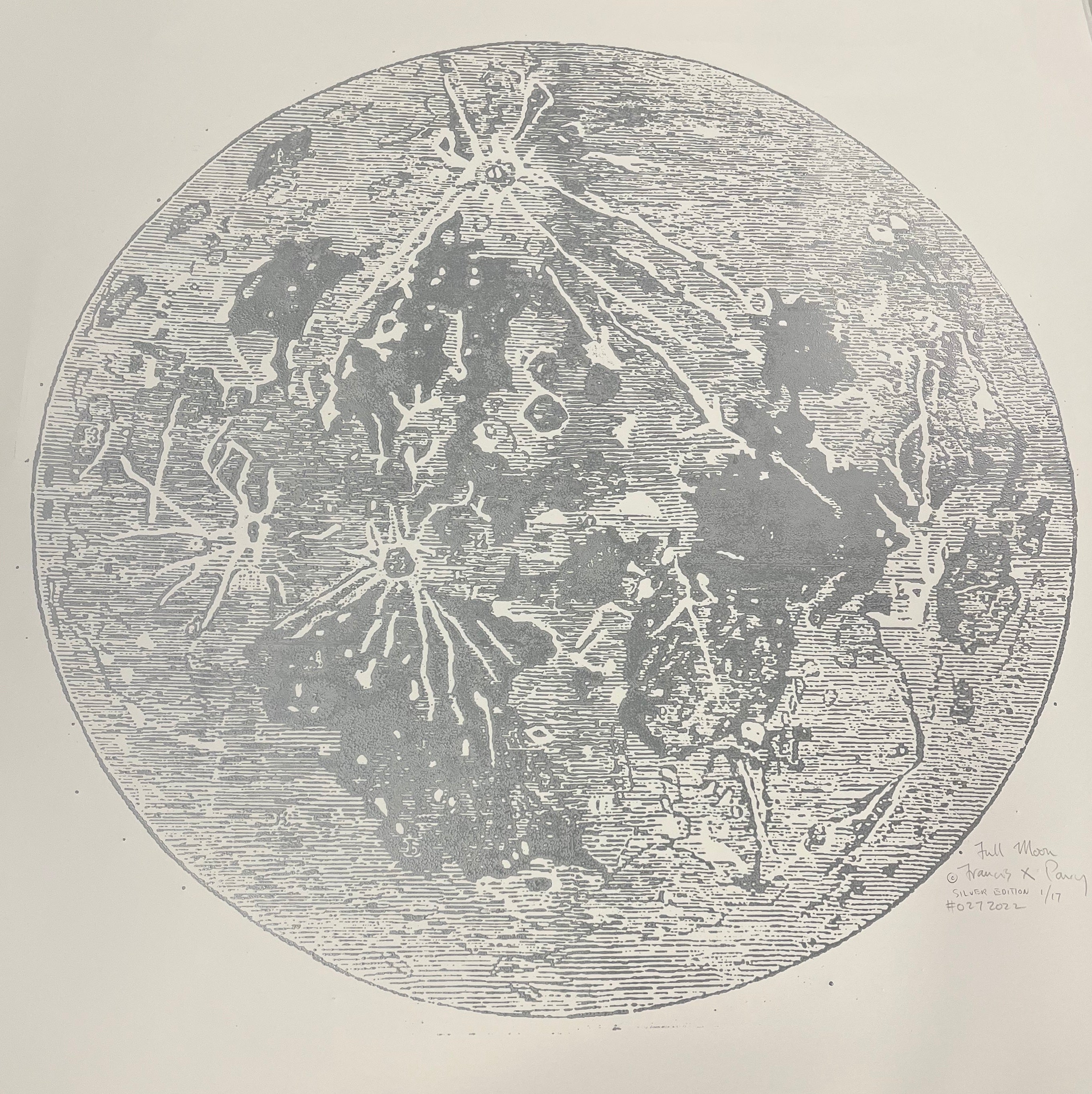 Moon Silver Edition - framed