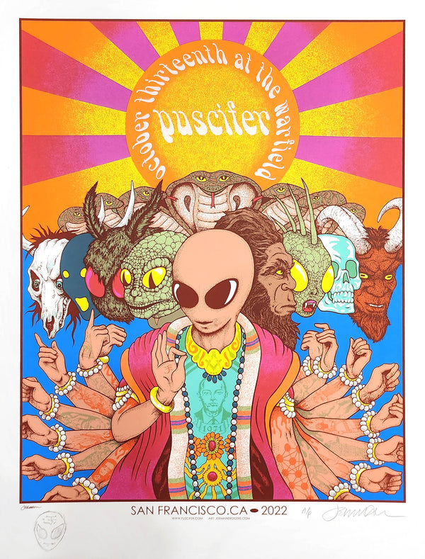 Puscifer - San Francisco, CA 2022- A/P w/ Remarque on White