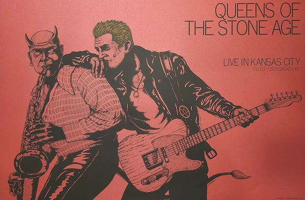QOTSA - Kansas City, MO 10.13.17  8/10 - Red Stardream  RARE!!!!!