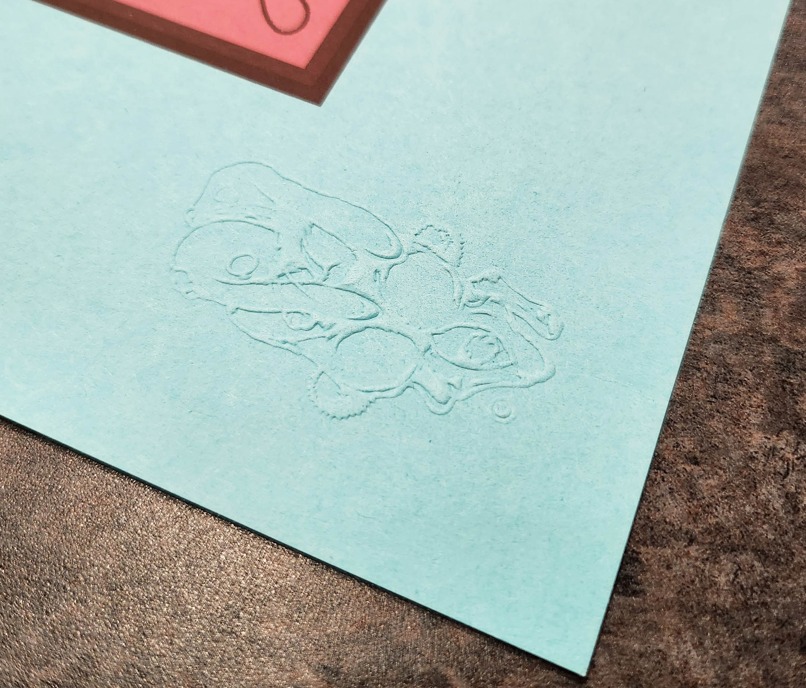 Inevitability -P/P 3/3- Embossed on Blue Raspberry RARE PRINTER'S PROOF
