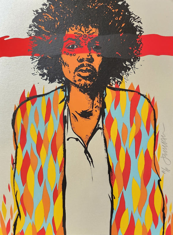 Voodoo - A/P- Red Stripe on Opal Stardream