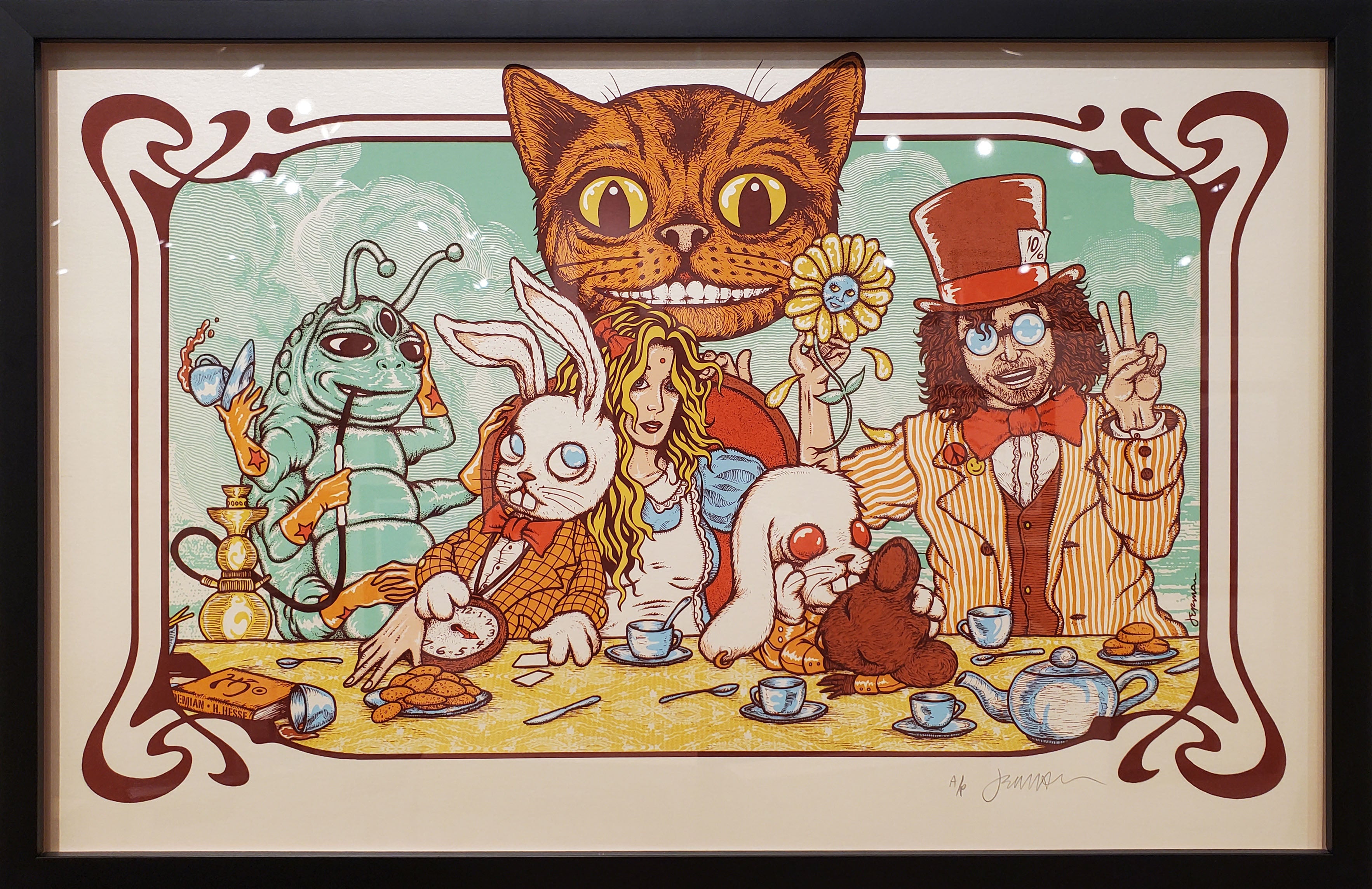 Welcome To Wonderland on opal stardream - FRAMED