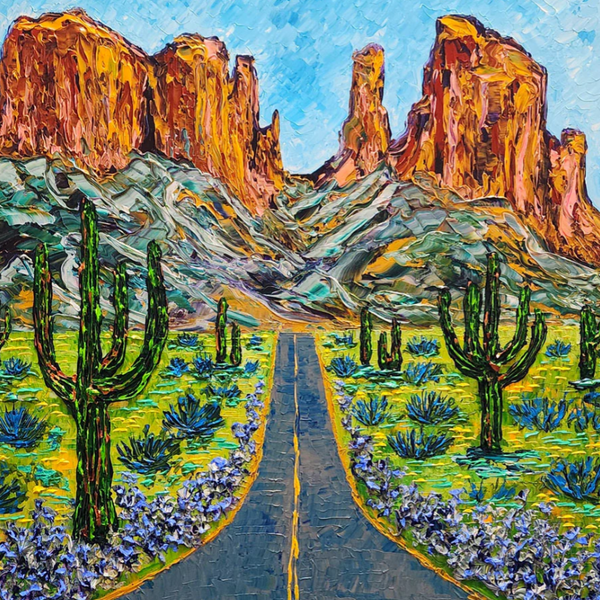 West Texas mountains with sage in the foreground