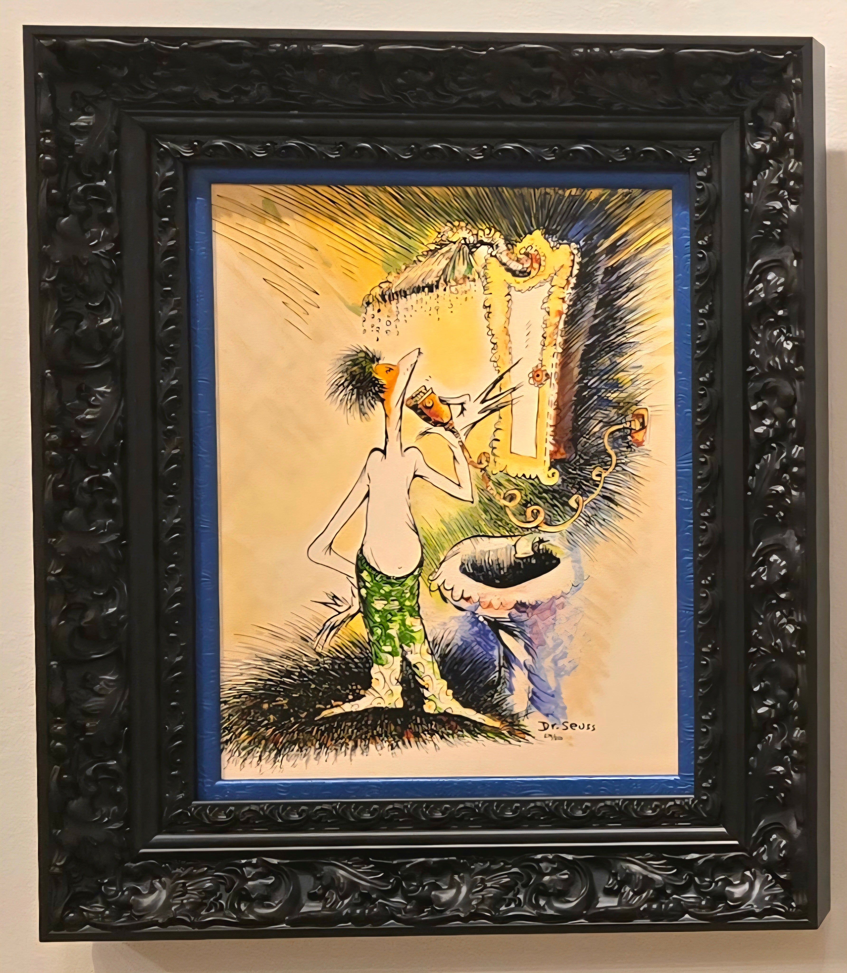 Self-Portrait as a Young Man Shaving 679/850 - Framed