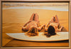 Gal Pals, Golden Sand & Glittery Sea 1/25 - Framed