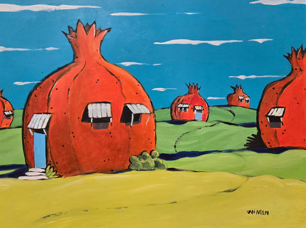 Pomegranate Bungalows Small Print 2/200