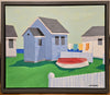 Summer Beach Cottage - Framed