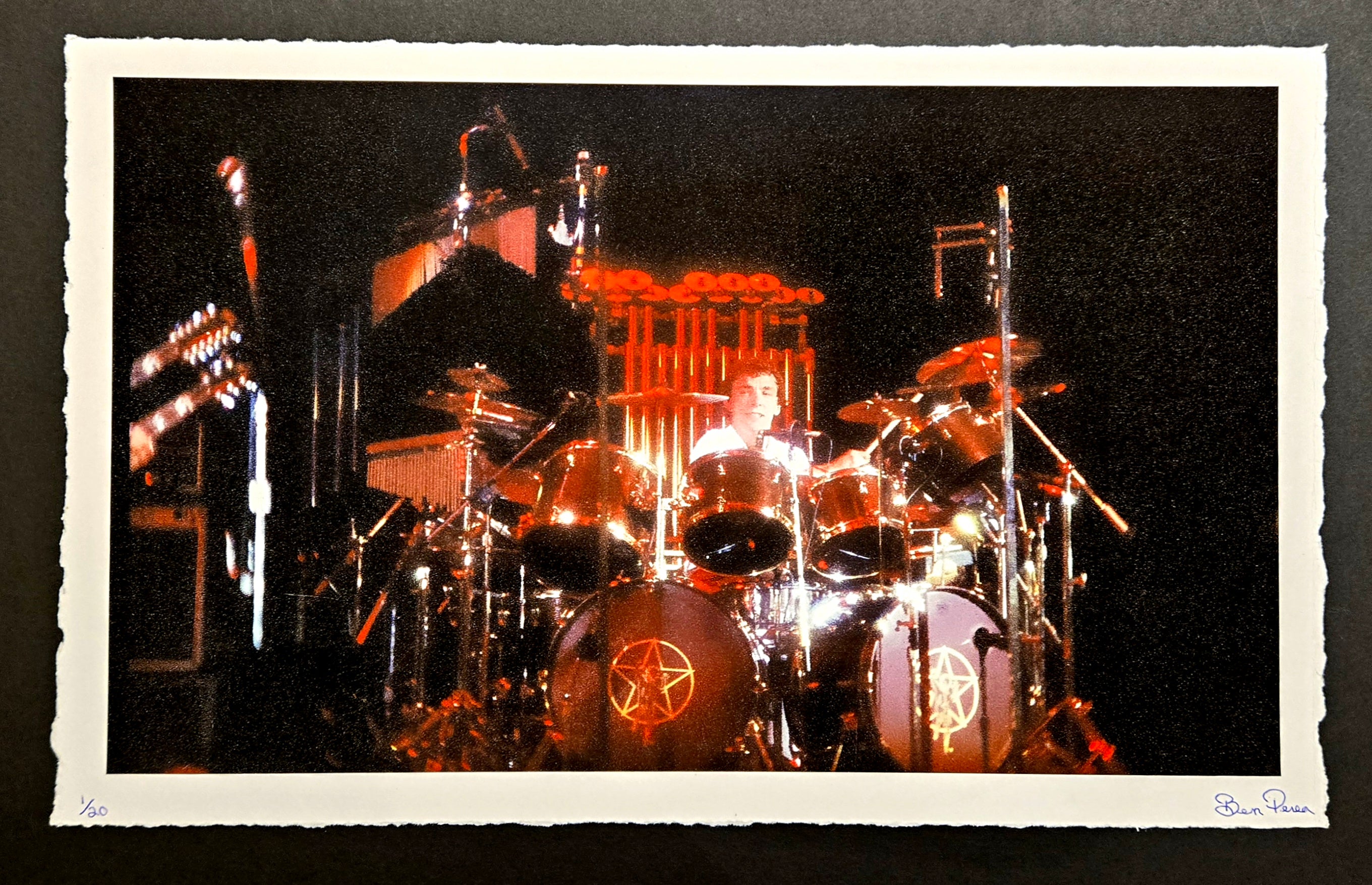 Rush - Neil Peart Smiling 1/20 Large - Framed
