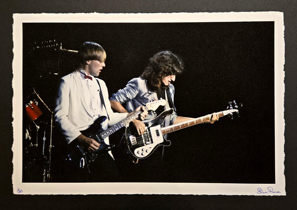 Rush - Alex & Geddy Black Strat Rickenbacker Bass 1/20 Large