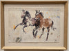 Two Horse Study - Framed