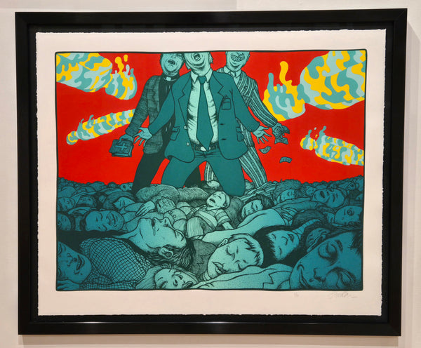 Everyone Seems to Be Asleep - Framed