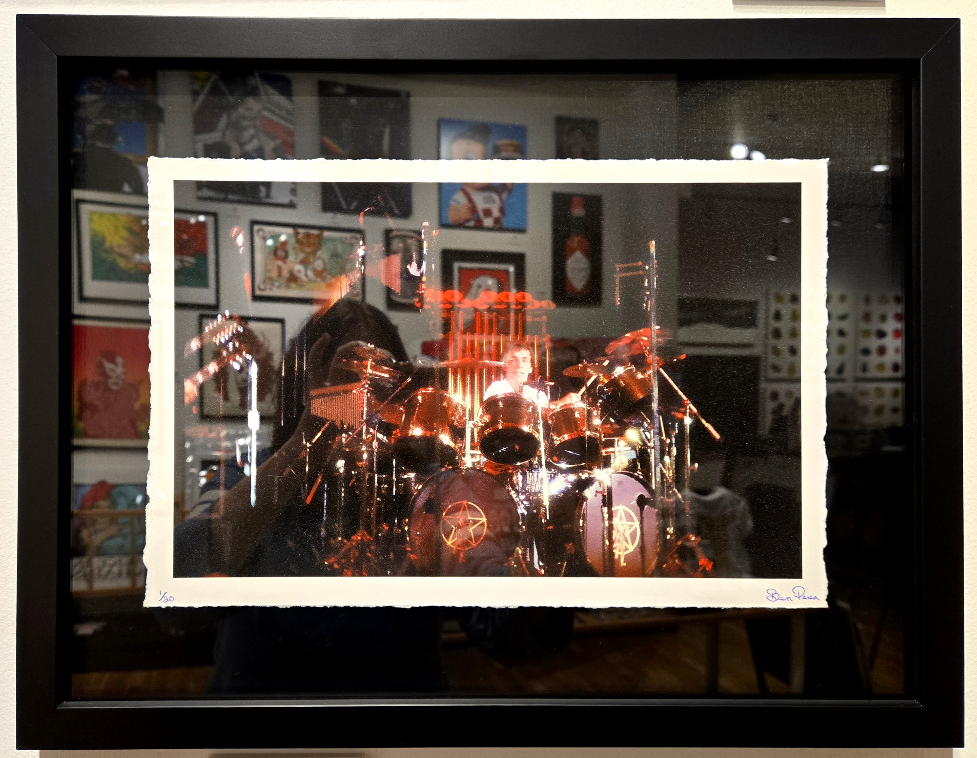 Rush - Neil Peart Smiling 1/20 Large - Framed