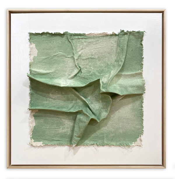 Canvas Sculpture Mint Green