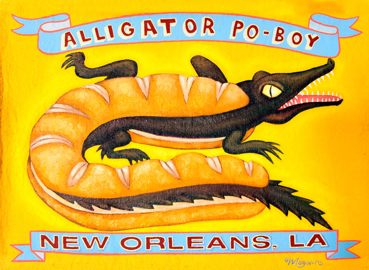 Alligator Po Boy (SM) - Framed
