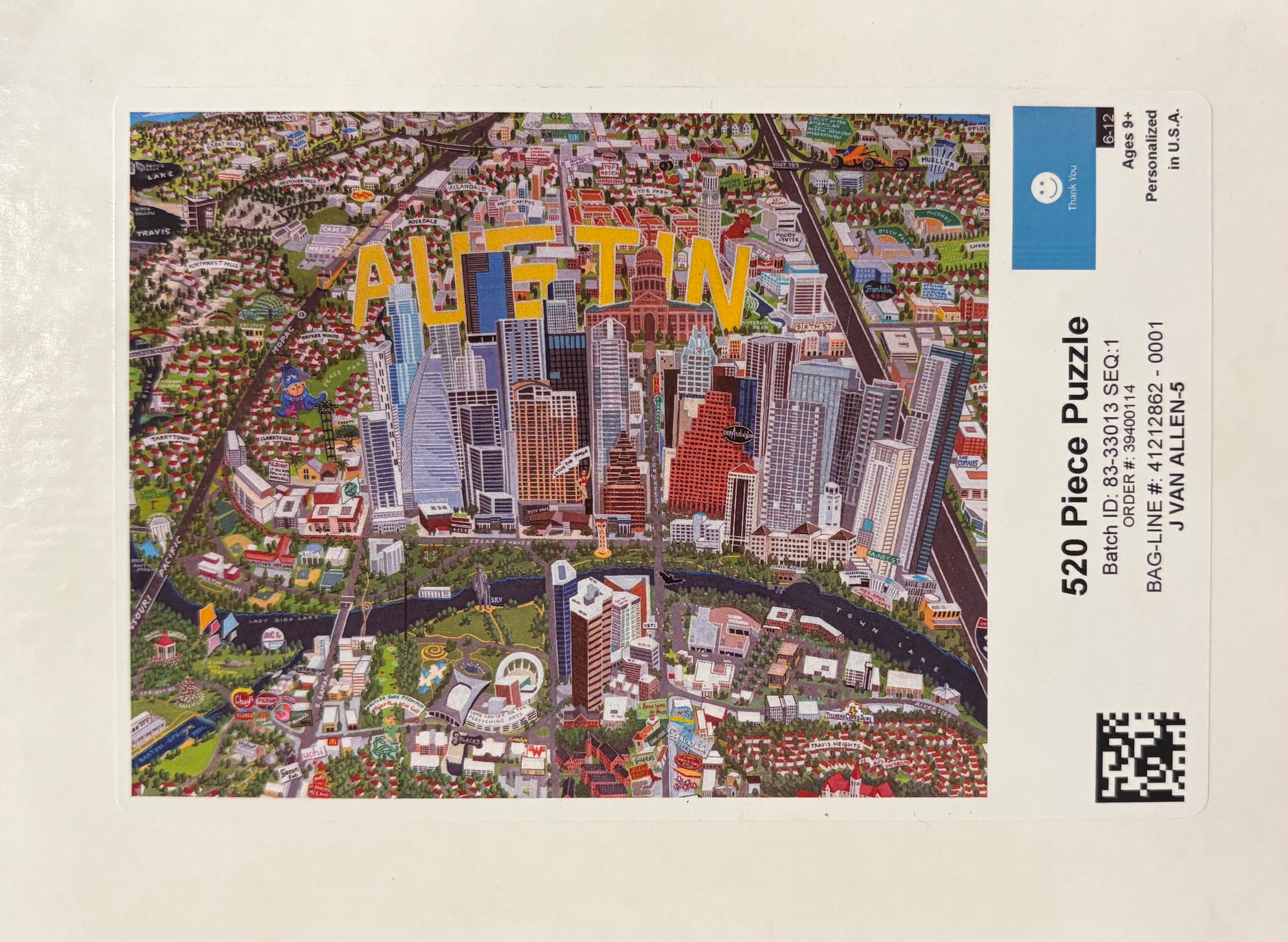 Austin Map Puzzle
