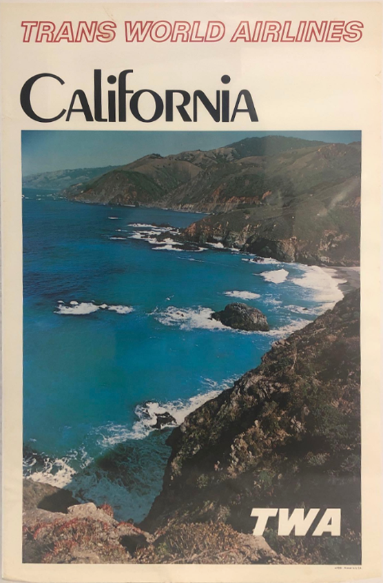TWA California Travel Poster