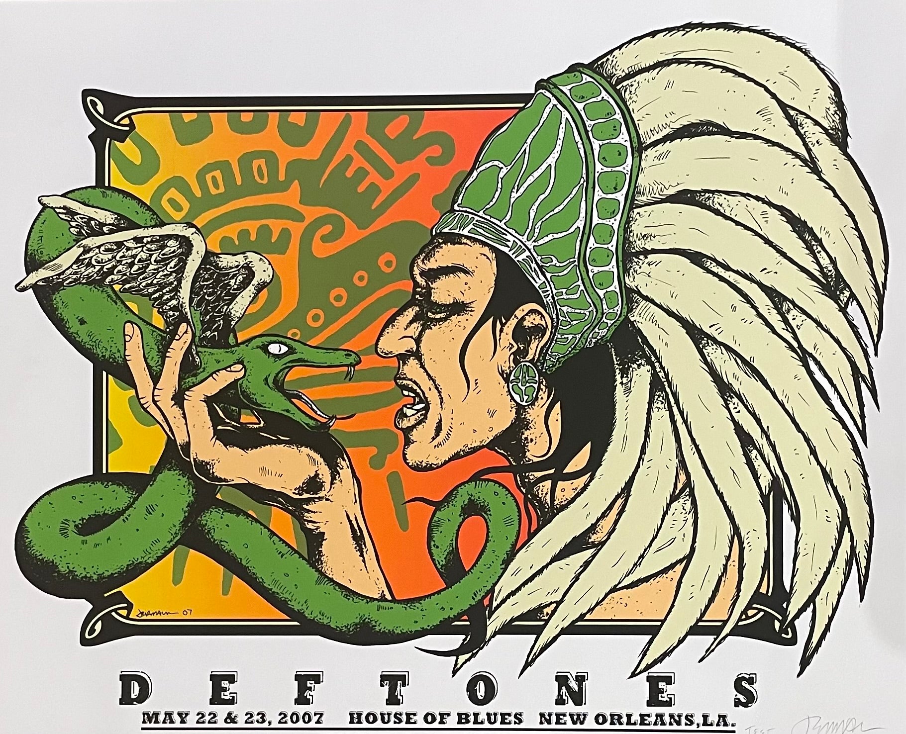 Deftones- House of Blues, New Orleans- 5.22-23.2007  TEST print!