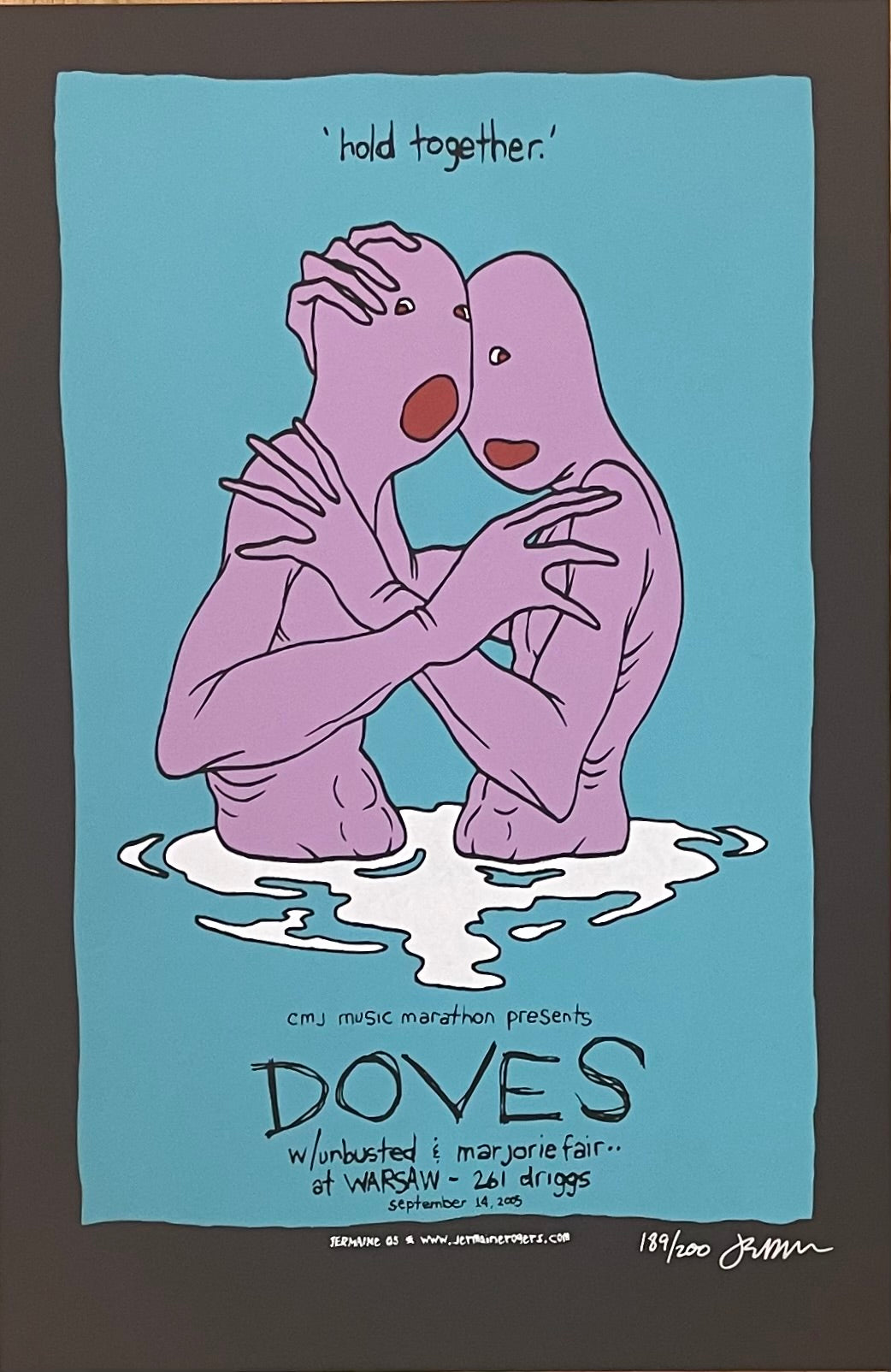 Doves 'Hold Together' 189/200 - Warsaw, NYC- 9.14.2005  - Medium