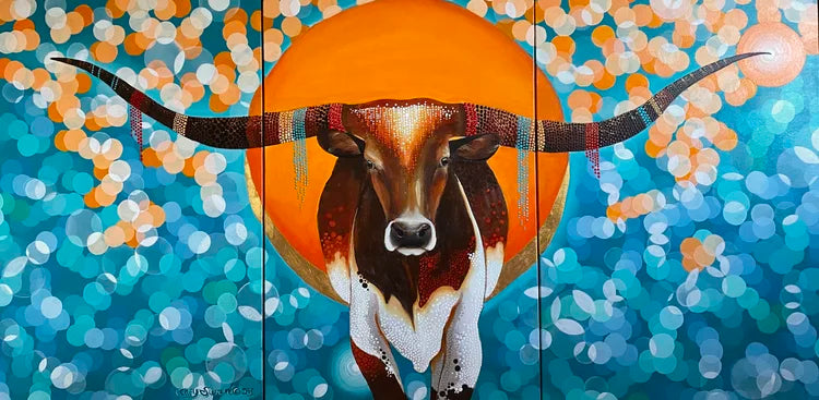 Eternal Sunshine LongHorn Triptych