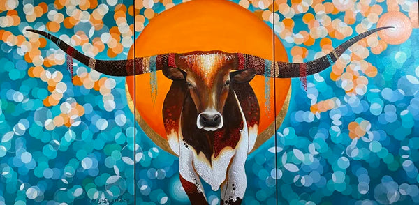 Eternal Sunshine LongHorn Triptych