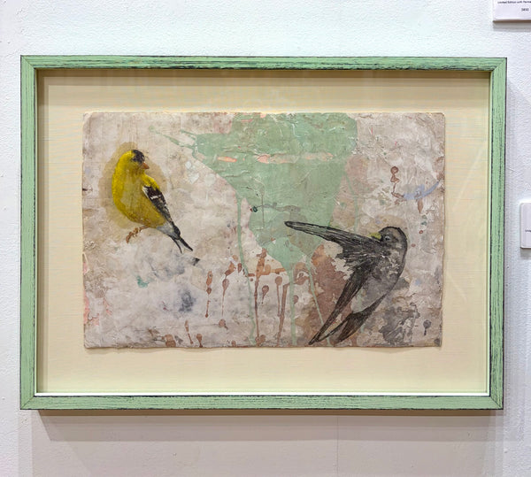 Yellow Bird, Black Bird - Framed