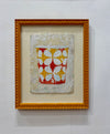 Study of Thirst - Red / Orange - Framed