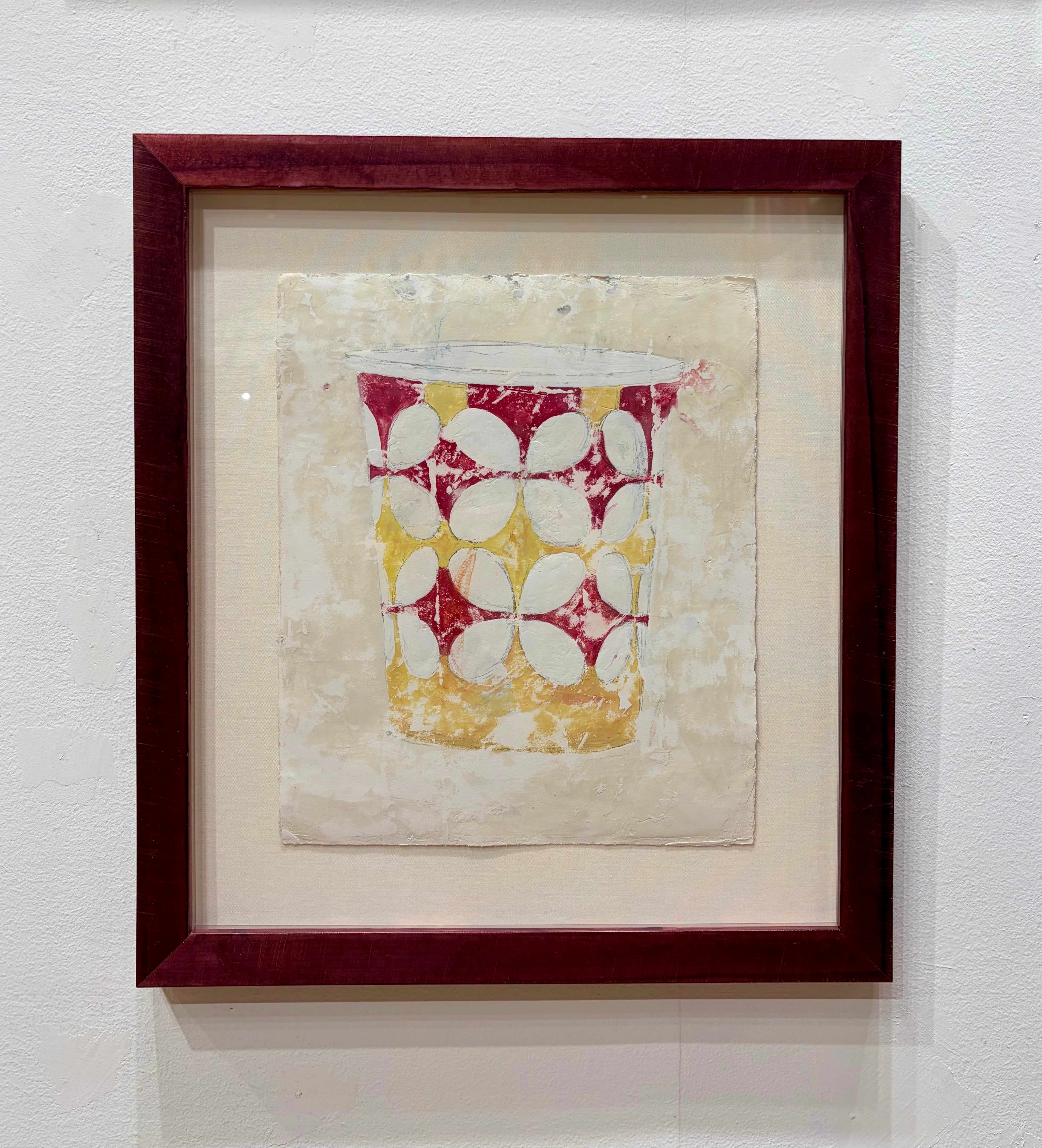 Study of Thirst - Red / Yellow - Framed