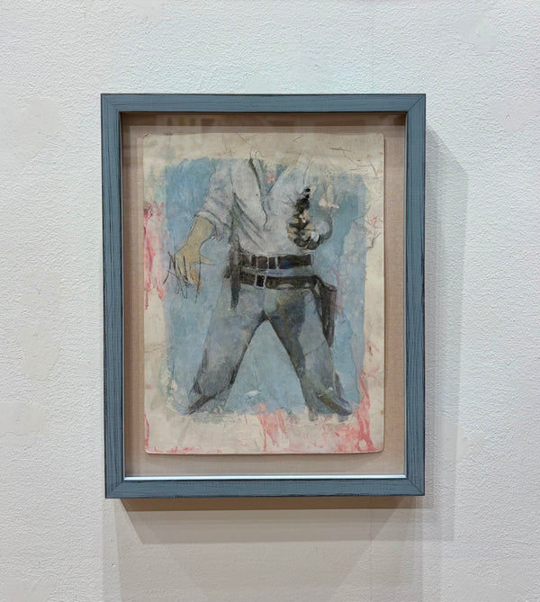 Cowboy Flaming Star - Framed