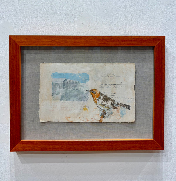 Bird and a Landscape - Framed