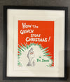 How the Grinch Stole Christmas Book Cover - Framed #1106
