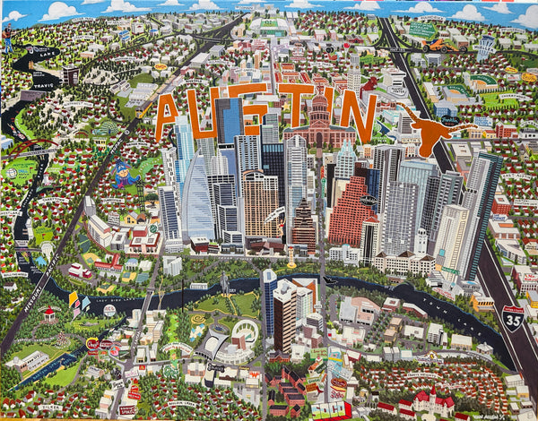 Austin Map UT 1/1