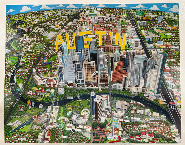 Austin Map Small Print