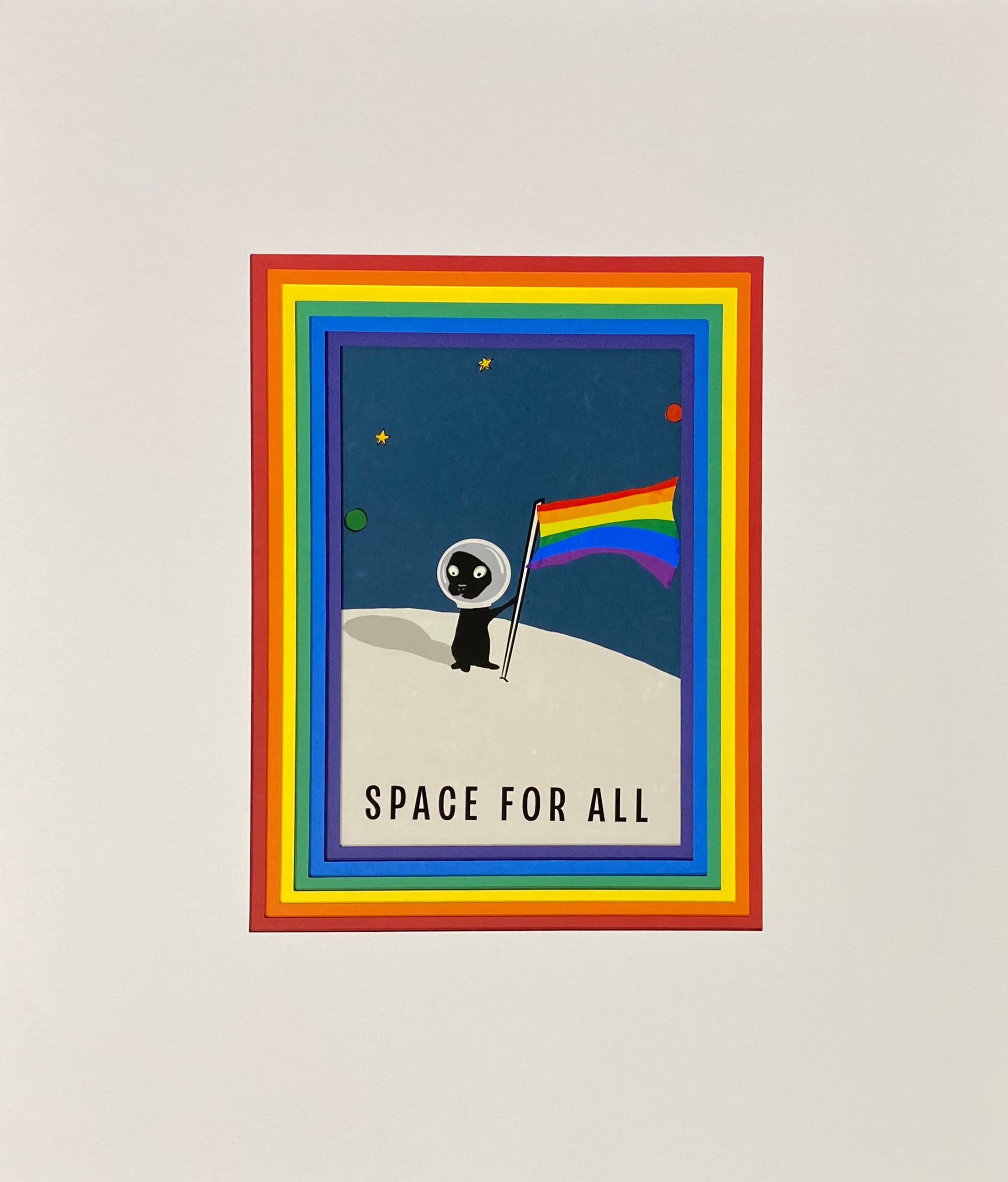 Space For All - Rainbow Frame