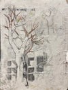 Nicole Charbonnet original artwork of a snowy winter tree.