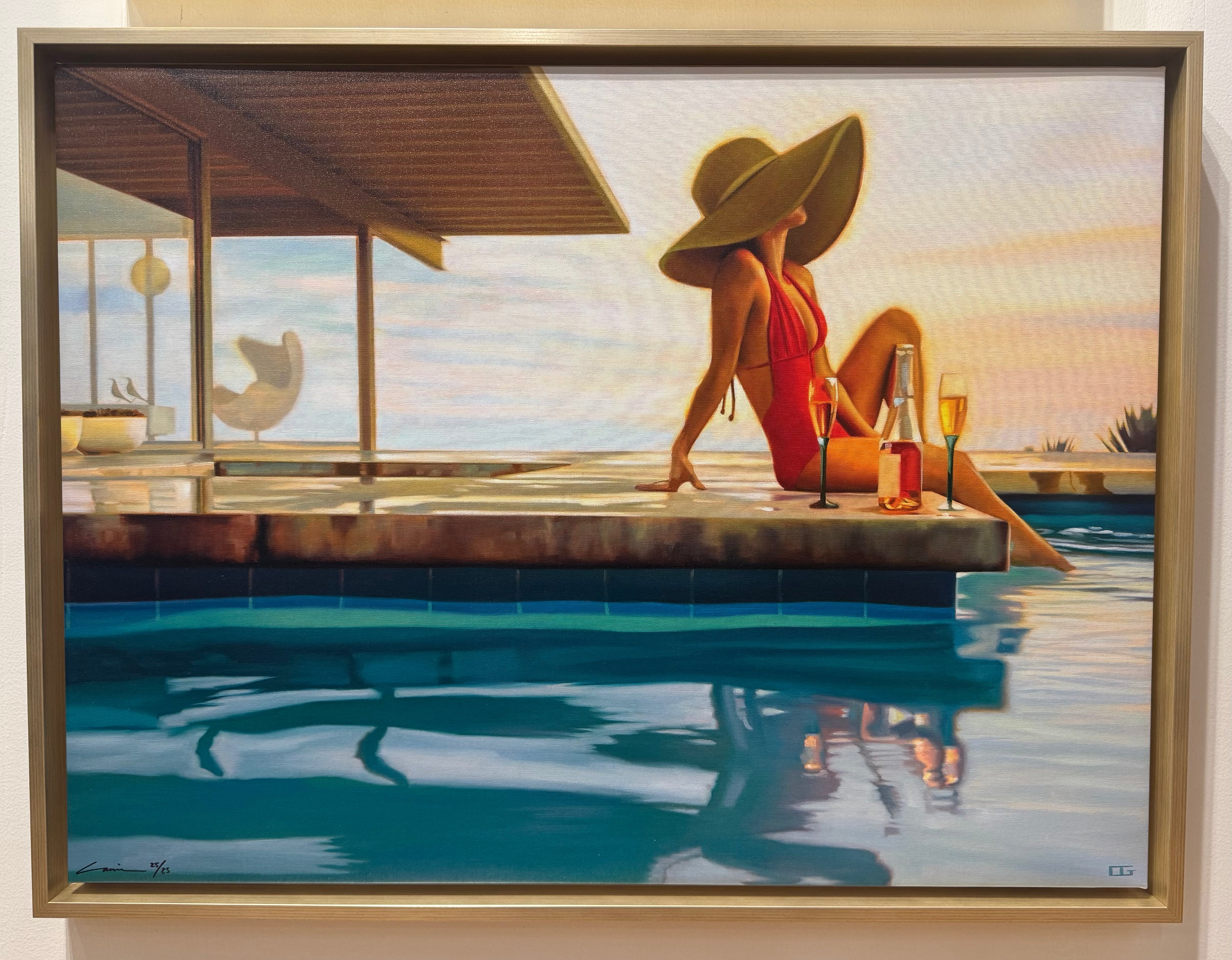 Warm Concrete, Cool Rosé 2/25 Framed