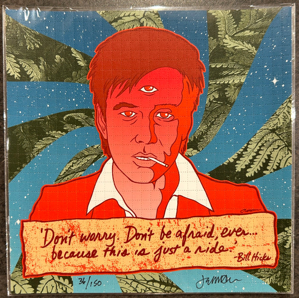 TEACHER - Bill Hicks "Just a Ride" Blotter Art Sheet 40/150