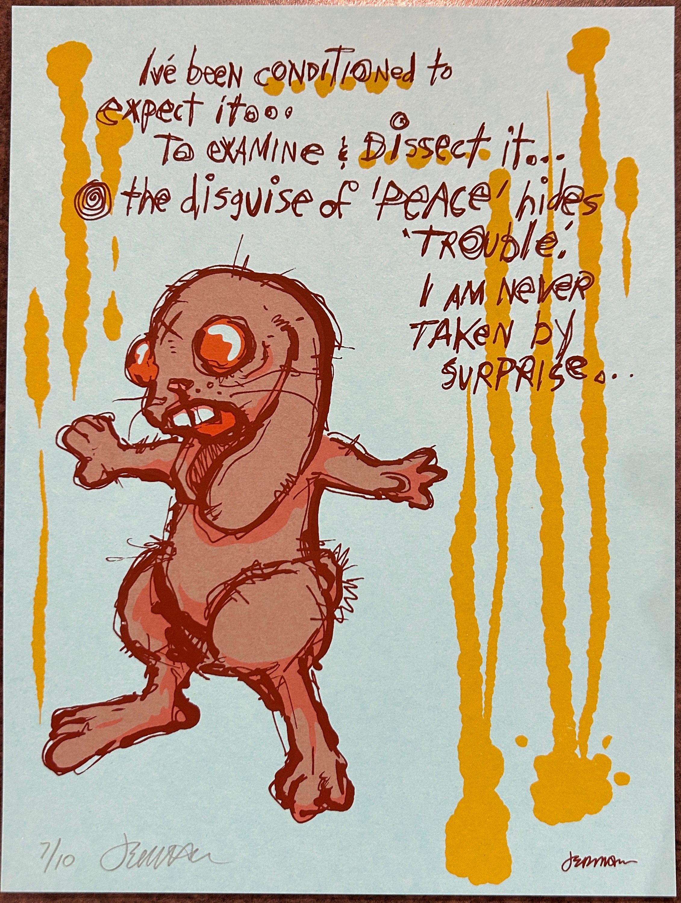 I've Been Conditioned - Handbill - Blue Raspberry Stock 7/10