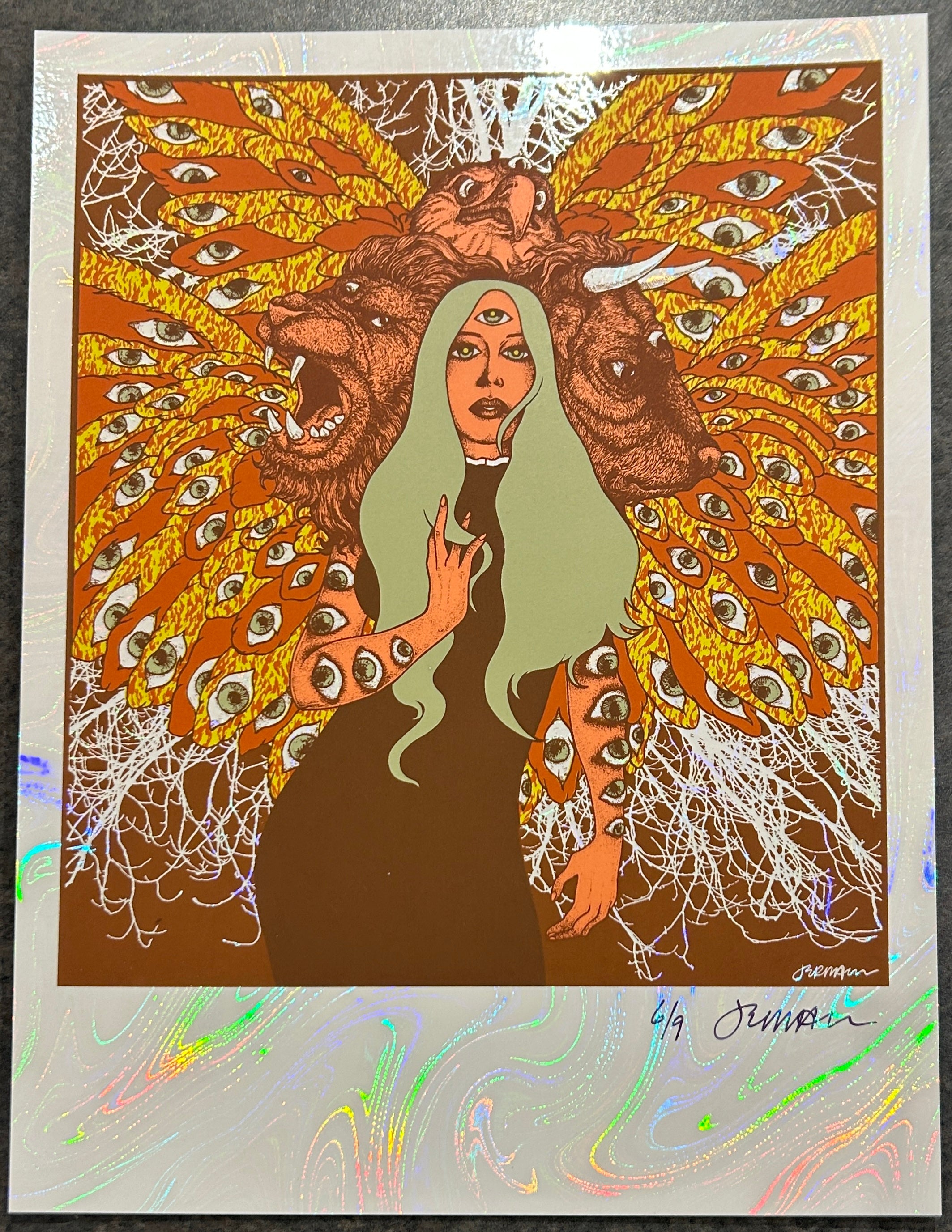 The Living Creature (Cherub) - Handbill - WHITE LAVA Stock 6/9  OMG RARE