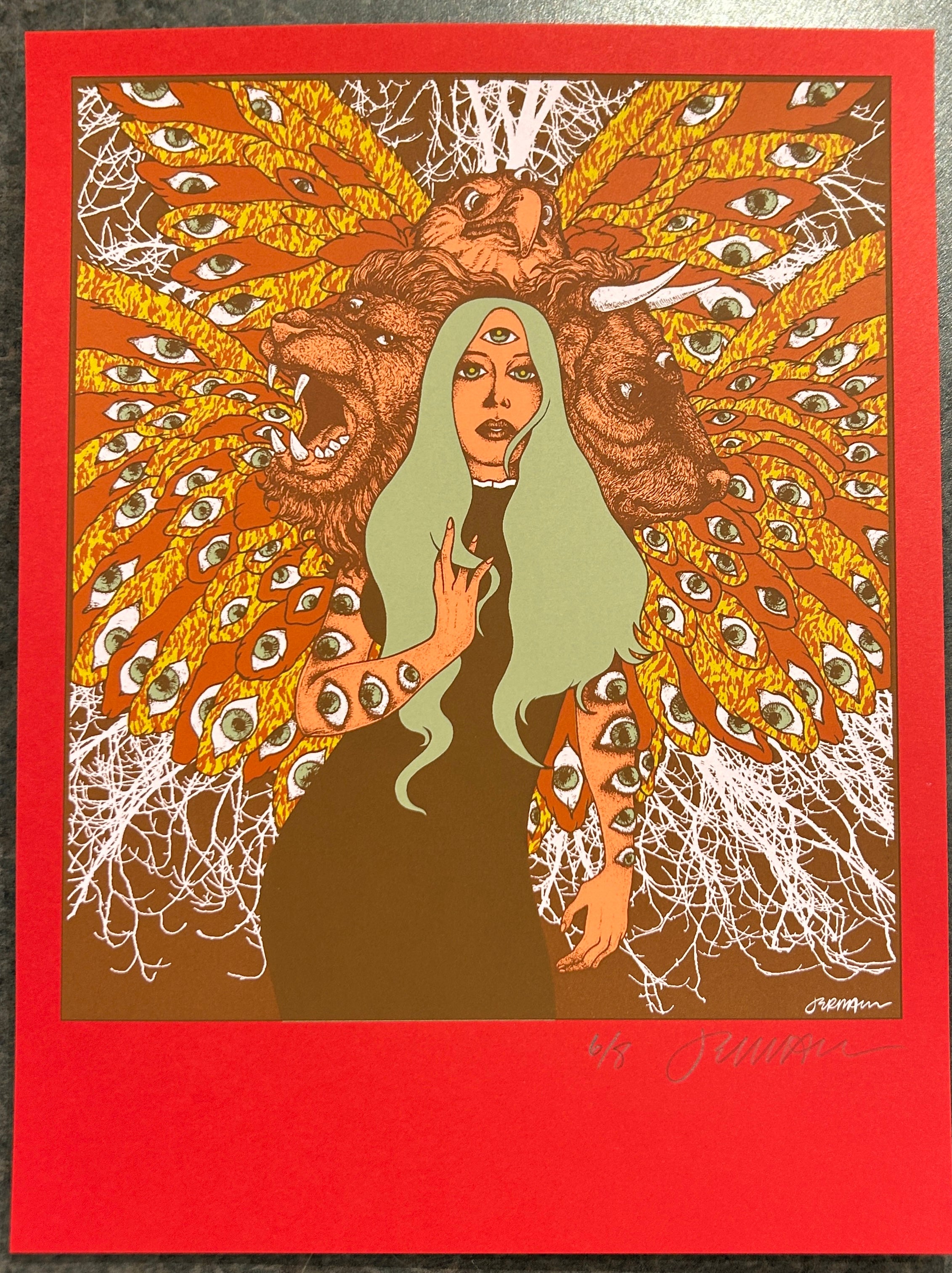 The Living Creature (Cherub) - Handbill - Red Stock 6/8 RARE