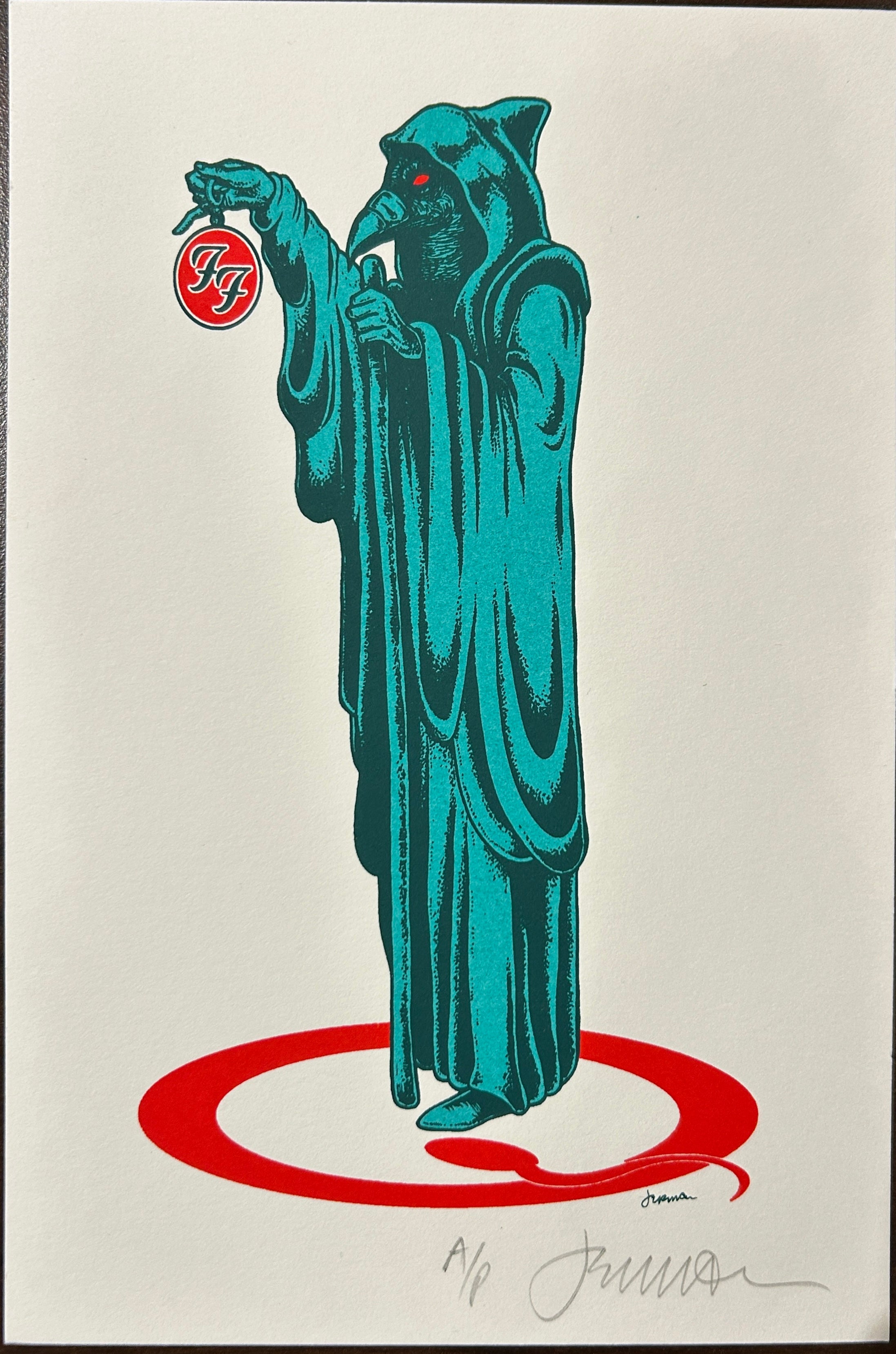 Them Crooked Vultures -THE HERMIT- on Rag Stock - Artist Proof