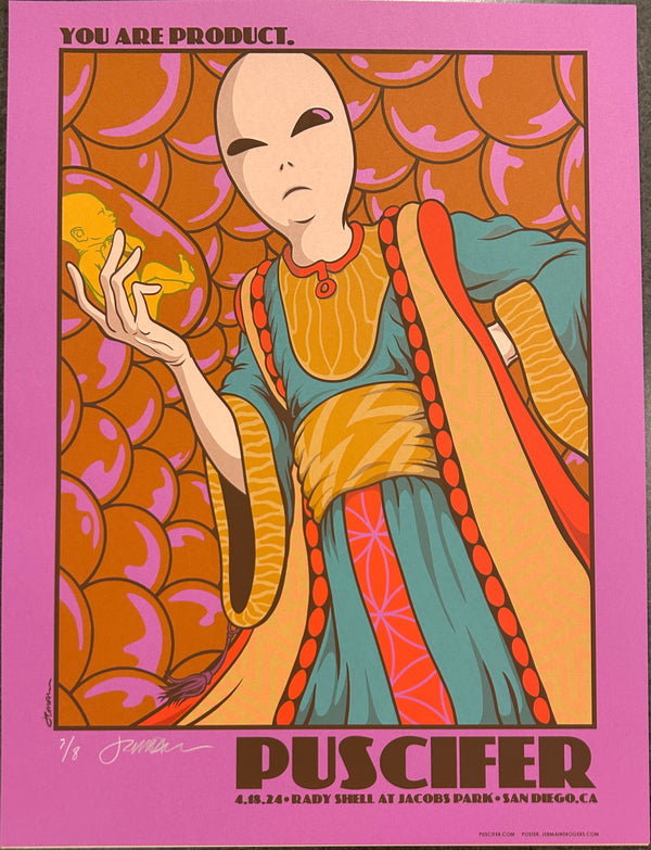 Puscifer 4.18 San Diego - You Are Product - Purple - 7/8  RARE!