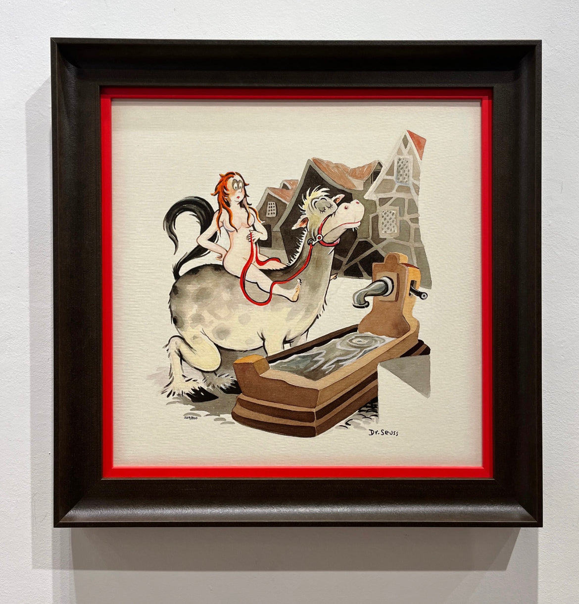 You Can Lead A Horse . . . Can't Make Him Drink #529 - FRAMED