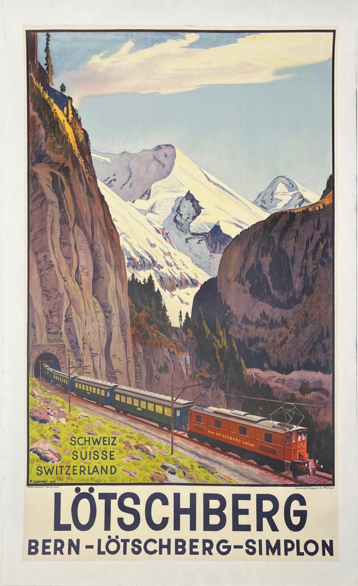 Switzerland - Bern travel poster