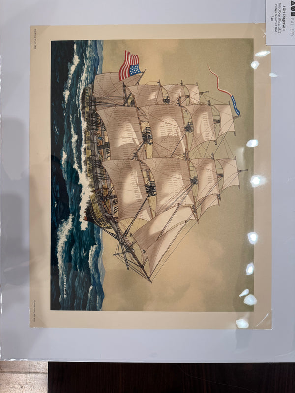 Ship Sloop Wasp Penn Print